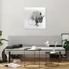 Bilder auf glas - Einteilig - Wisent Schwarzweiß Licht - Produktbild-Vorschau 6