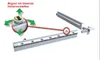 Diagram showing a magnetic revision door component with adjustable height. Produktbild-Vorschau
