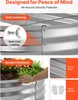 SucceBuy Lot de 2 jardinières surélevées en métal 120 x 60 Voir les images du produit 6