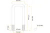 Quadratrohrbügel M12 125/42/125 mm für Pkw-Anhänger Produktbild-Vorschau 2