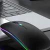 Bezdrátová Myš S Tichým Osvětlením Rgb Bez Kliknutí Náhled obrázku produktu 6