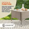 CASARIA® Polyrattan Beistelltisch 58x 58x 42 cm Produktbild-Vorschau 4