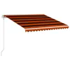 Automatisch Einziehbare Markise 400×300 cm Orange und Braun Produktbild-Vorschau 3
