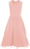Mädchen Chiffon Abendkleid mit Strasssteinen Gr. 140 – Produktbild-Vorschau 3