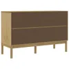 vidaXL Kredens FLORO wosk brązowy 114x43x74 cm lite drewno Podgląd zdjęcia produktu 7