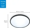 WiZ Tunable White SuperSlim Deckenleuchte 16W schwarz Produktbild-Vorschau 4