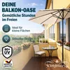 Kingsleeve Ombrellone Mezzaluna a Parete Ø2,7m con Anteprima dell’immagine prodotto 2
