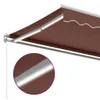 vidaXL Markiza manualna z LED brązowa 350x250 cm Podgląd zdjęcia produktu 7