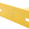 A close-up of a yellow metal bracket with embossed text. Podgląd zdjęcia produktu