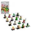 A collection of LEGO minifigures from Series 20, displayed on a white background, with a sealed bag of minifigures in the top left corner. Produktbild-Vorschau