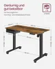 VASAGLE Höhenverstellbarer Schreibtisch elektrisch, mit Produktbild-Vorschau 12