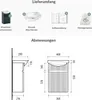 Waschtischunterschrank mit Waschbecken Wega 40 cm Anthrazit Produktbild-Vorschau 4