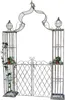 DanDiBo Rosenbogen mit Tor Pforte Metall 275x170 cm Produktbild-Vorschau 3