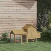PawHut Petit poulailler cottage cage à poules sur pied dim. Voir les images du produit 2