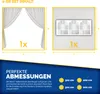 tillvex® 2X Paroi latérale blanche pour pavillon 3x3m & Voir les images du produit 2