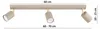 KAR-LIGHTING Spotbalken 3-flammig Beige/Ecru aus Metall – Produktbild-Vorschau 2