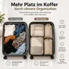 Set di 8 organizer da valigia con beauty case – Borse e Anteprima dell’immagine prodotto 6