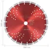 vidaXL Disque diamant avec turbo et trous Acier 300 mm Voir les images du produit 3