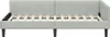 vidaXL Rohový rám postele s čelem světle šedý 90 cm x 200 Náhled obrázku produktu 5