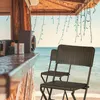 Relaxdays Barstuhl klappbar BASTIAN 2er Set Rattan Optik, Produktbild-Vorschau 3