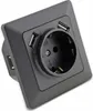 MILOS USB Steckdose 250V/16A, Anthrazit Grau Produktbild-Vorschau 1