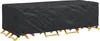vidaXL Copridivano nero a tinta unita 270 x 110 x 70 cm Anteprima dell’immagine prodotto 3