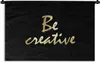 MuchoWow® Wandteppich Wandbehang Zitate - Kreativ - Gold Produktbild-Vorschau 1