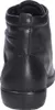The back view of a black leather boot. Produktbild-Vorschau