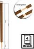4er Set Pflanzstäbe Kokos 110 cm - Monstera Rankhilfe Produktbild-Vorschau 5