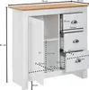 WOHNLING Sideboard mit 3 Schubladen 79x81x35 cm Kommode Produktbild-Vorschau 7