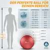 TRESKO Gymnastikball (Rot, 75cm) mit Pumpe Fitnessball Produktbild-Vorschau 7