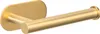 A gold-colored toilet paper holder mounted on a wall. Produktbild-Vorschau
