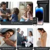 Collage showing a family, a phone with a Faraday bag and car key, a sleeping woman, business people, and a pregnant woman, all with 'NO Interference' text. Podgląd zdjęcia produktu