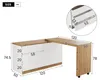 MODFU Schreibtisch mit Rollen 120x50 cm, Eckschreibtisch Produktbild-Vorschau 5