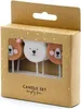 PARTYDECO Świeczki urodz.Miś mix 3cm A6 SCS-11 10021 Podgląd zdjęcia produktu 1