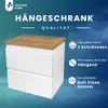 VBChome Badmöbel 60 cm Weiß Aufsatzwaschbecken mit Hahnloch Produktbild-Vorschau 5
