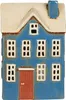 LS-LebenStil Lichterhaus Nyhavn 20cm Blau Weiß Keramik Produktbild-Vorschau 2