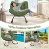 COSTWAY Schaukelstuhl, Schaukelsessel mit gepolstertem Produktbild-Vorschau 8