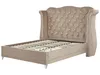 BELIANI Bett Taupe Samtstoff 180 x 200 cm hohes Kopfteil Produktbild-Vorschau 5
