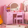 GOPLUS 2 in 1 Schminktisch für Kinder, Schminktisch- & Produktbild-Vorschau 2