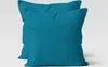 2er Set Mikrofaser Kissenbezug - Petrol Blau - 80x80cm - Produktbild-Vorschau 2