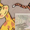 Tapis pour enfants Chambre d'enfants Jungle Animaux Girafe Voir les images du produit 11
