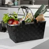 Einkaufskorb - Schwarz - Kunststoffgeflecht - Aluminium - Produktbild-Vorschau 2