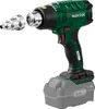A cordless heat gun with an attachment, shown against a white background. Produktbild-Vorschau