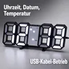 3D LED-Uhr mit LED-Display, Zeit Datum Temperatur, Produktbild-Vorschau 7
