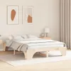 vidaXL Bettrahmen Natur 140 x 200 cm Massives Kiefernholz Produktbild-Vorschau 3