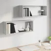 vidaXL Police Cube 2 ks. Šedá Sonoma 60x15x23 cm výrobek z Náhled obrázku produktu 6