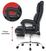 Bürostuhl mit Fußstütze und flexiblen 3-Punkt-Armlehnen - Produktbild-Vorschau 5