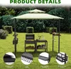 LARS360 Pavillon de barbecue avec double toit beige - Tente Voir les images du produit 5