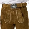 Kurze Lederhose Jakob - olivbraun, 56 Produktbild-Vorschau 5